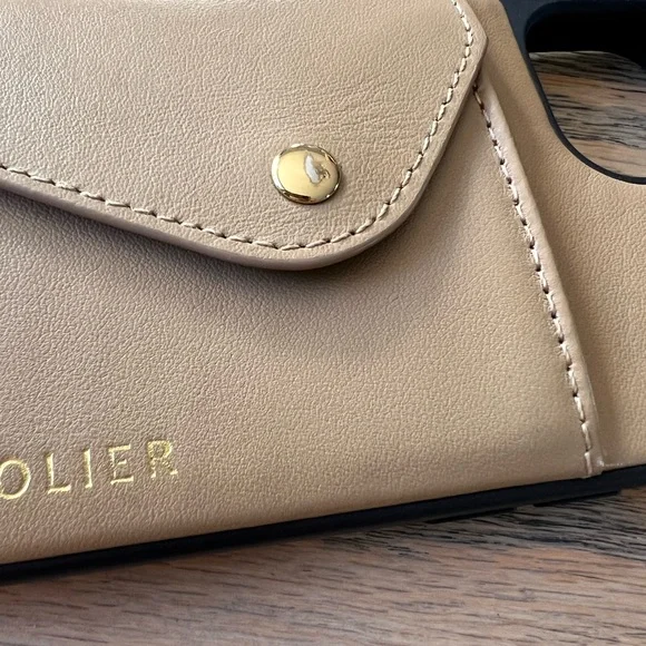 Bandolier Tan iPhone 13 Phone Case with Card Slot - Picture 7 of 7